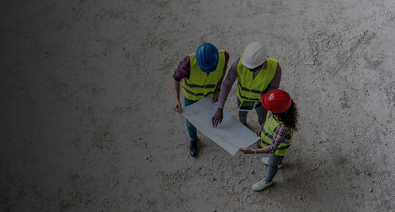 Aerial view of a large construction site — representing the scale of master-development and giga-project FM advisory